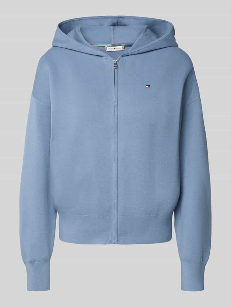 Tommy Hilfiger Regular fit cardigan van katoenmix