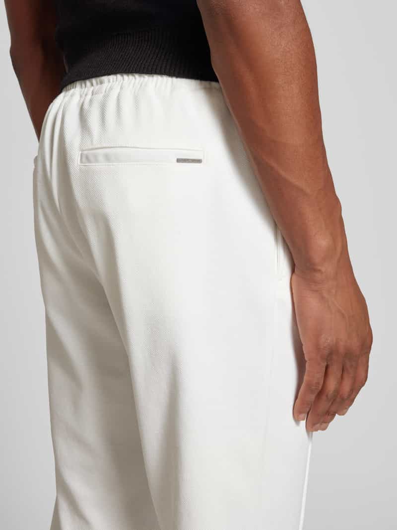 Antony Morato Regular fit stoffen broek met vaste persplooien