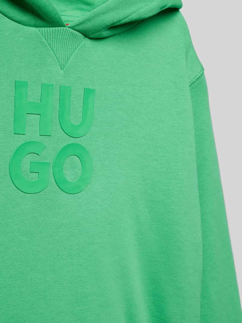 HUGO Hoodie met labelprint