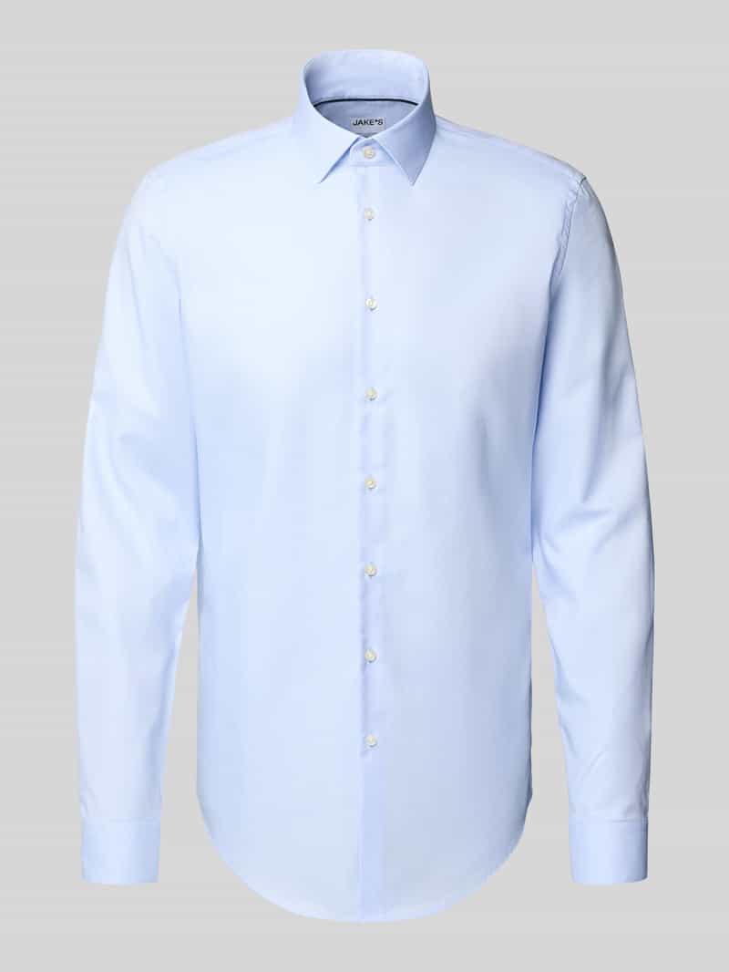 Jake*s Slim fit zakelijk overhemd met extra lange mouwen