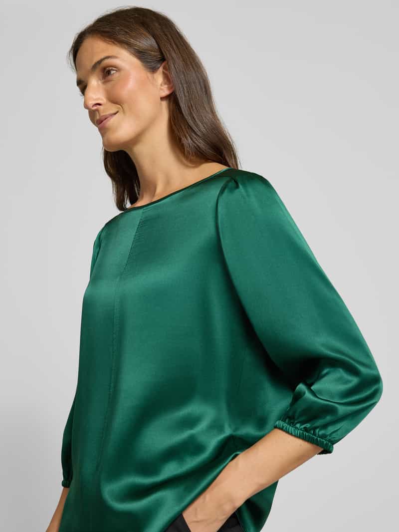 Marc Cain Regular fit zijden blouse met 3 4-mouwen