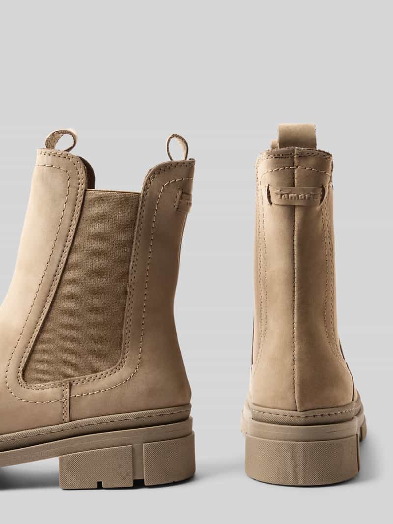 tamaris Chelsea boots van echt runderleer