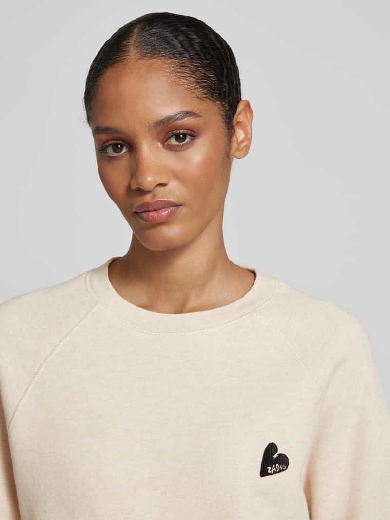 Zadig & Voltaire Sweatshirt met raglanmouwen model 'UPPER MO HEART ZADIG'