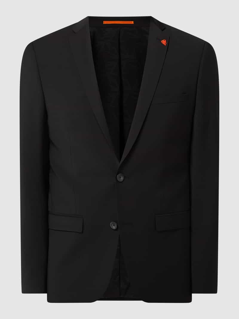 Slim fit colbert met reverskraag Roy Robson