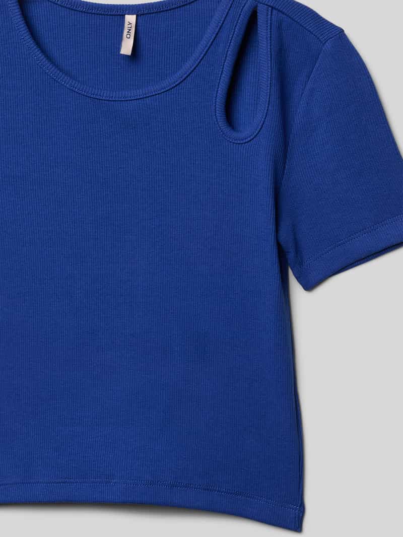 Only Slim fit T-shirt van katoenmix model 'NESSA LIFE'