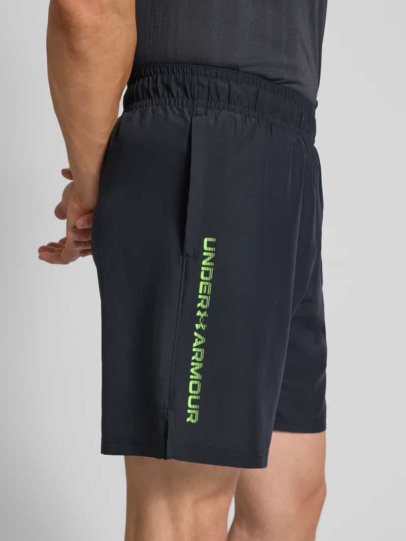 Under Armour Korte regular fit broek met elastische band model 'Tech'