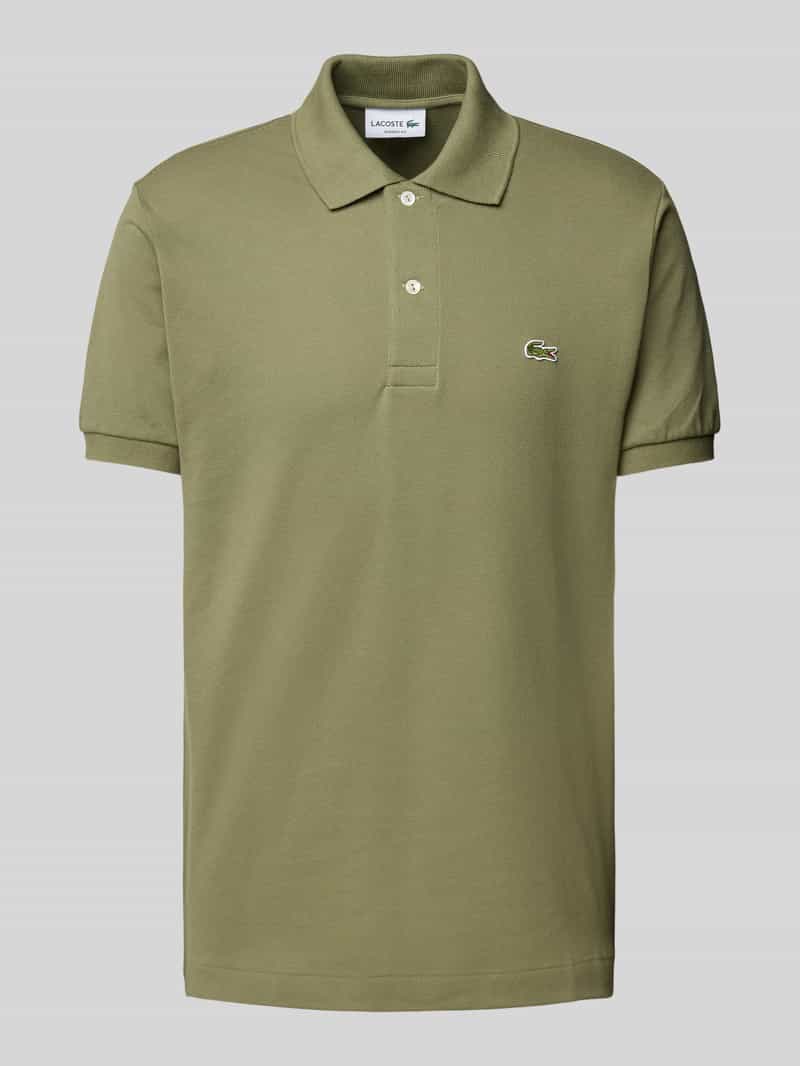 Lacoste Regular fit poloshirt met labelpatch model 'CORE PIQUE'