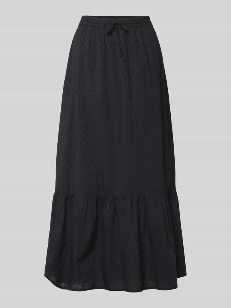 Uitlopende maxi-rok van puur katoen model 'TRINE'