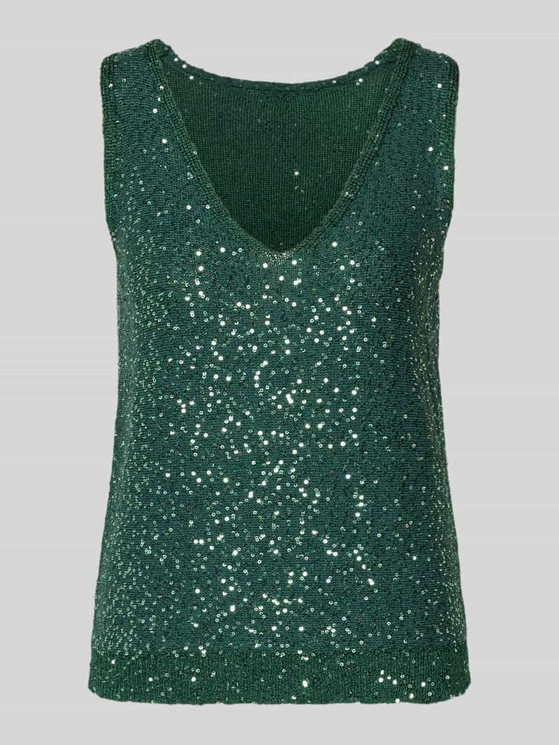 Weekend Max Mara Regular Fit Top mit Baumwoll-Anteil Modell 'MILORD' in Dunkelgruen, Größe XL 2082893XL