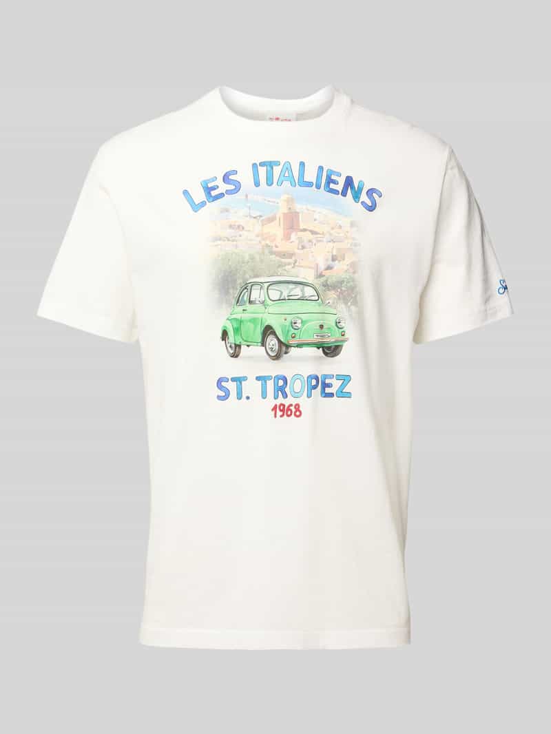 MC2 Saint Barth T-shirt met motief- en labelprint