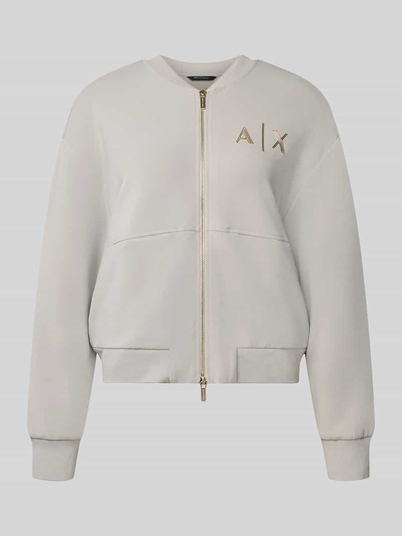 Sweatjack met labelprint