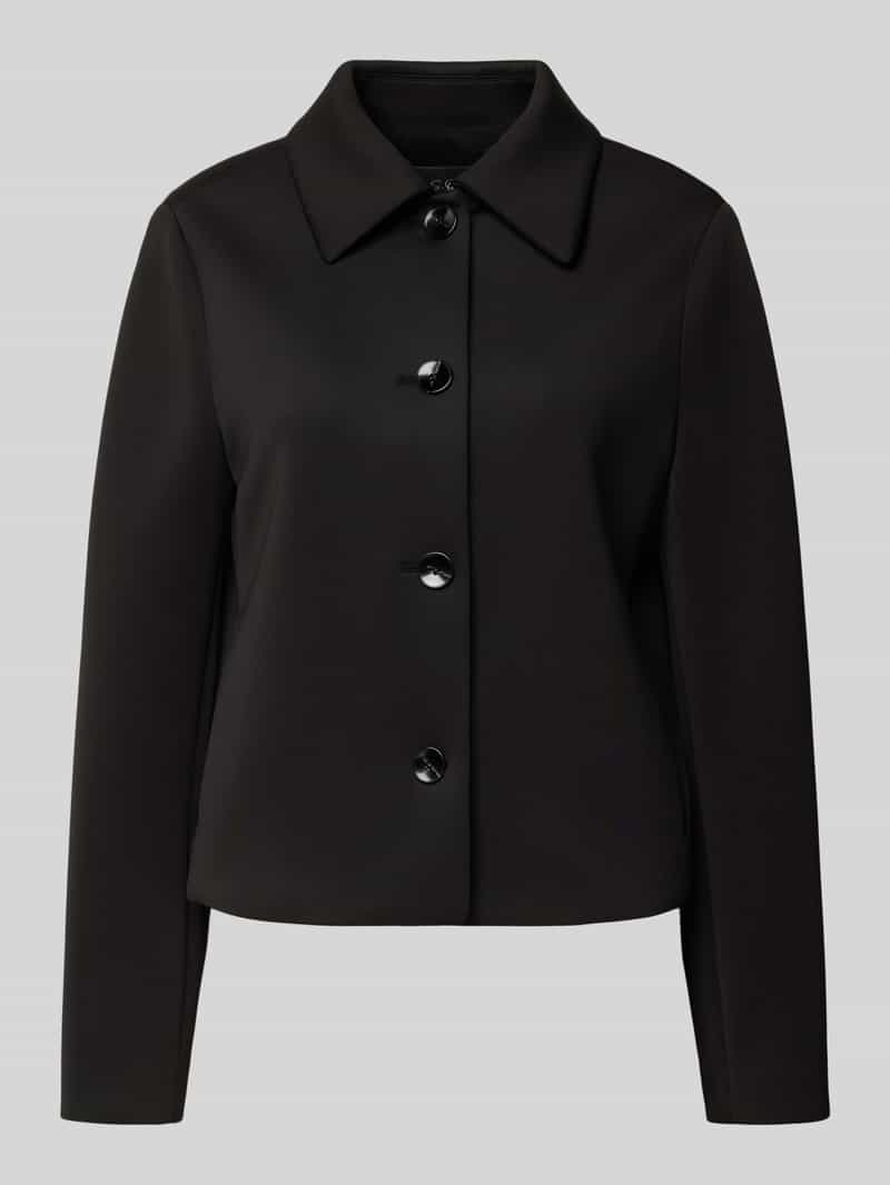 s.Oliver BLACK LABEL Regular fit korte blazer met stretch