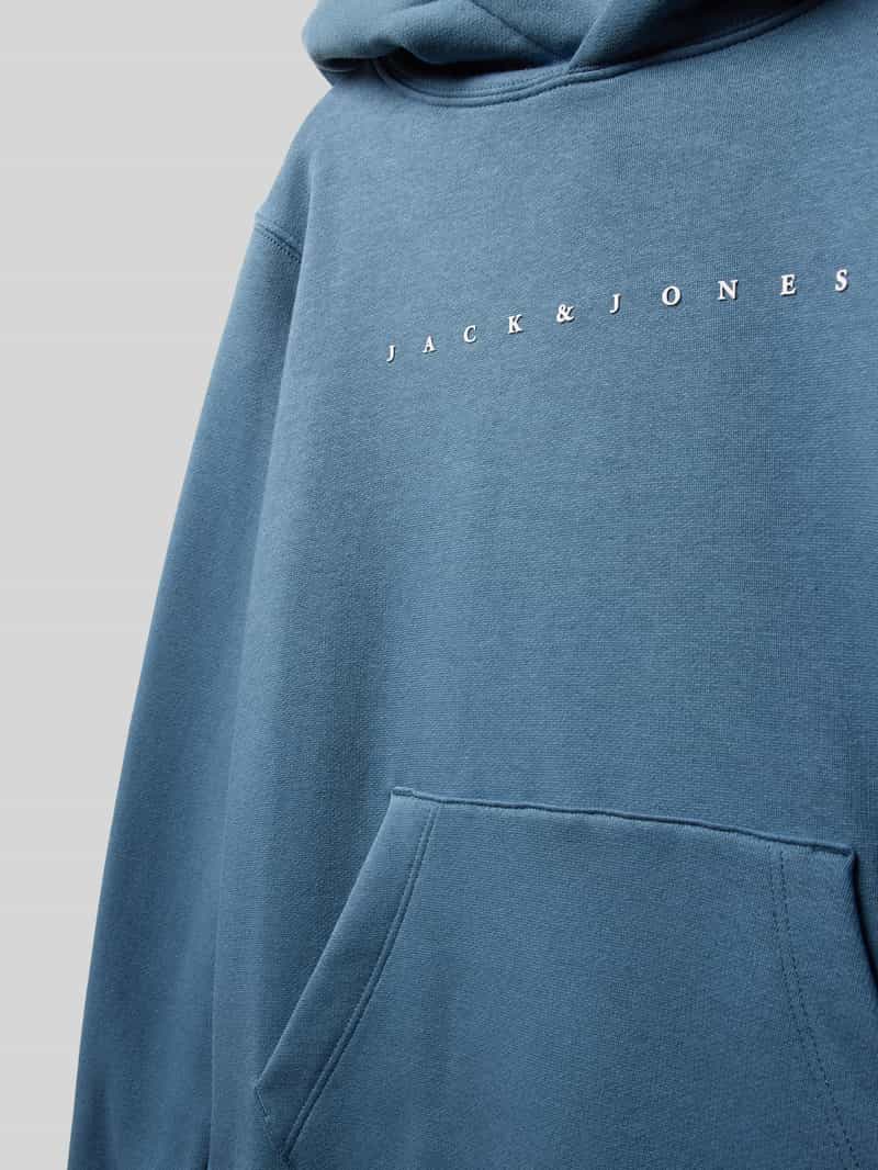 jack & jones Hoodie met labelprint model 'VERMONT'