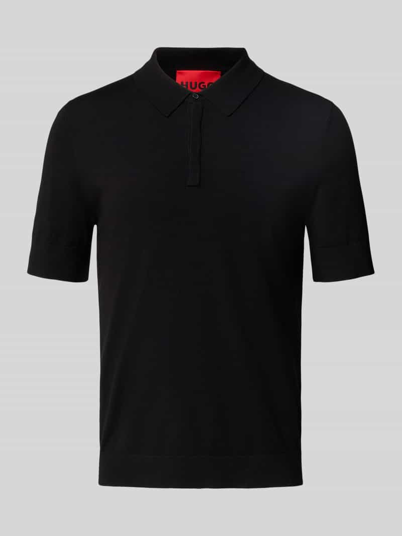 HUGO Regular fit poloshirt van viscosemix model 'SAN PETER-CV'