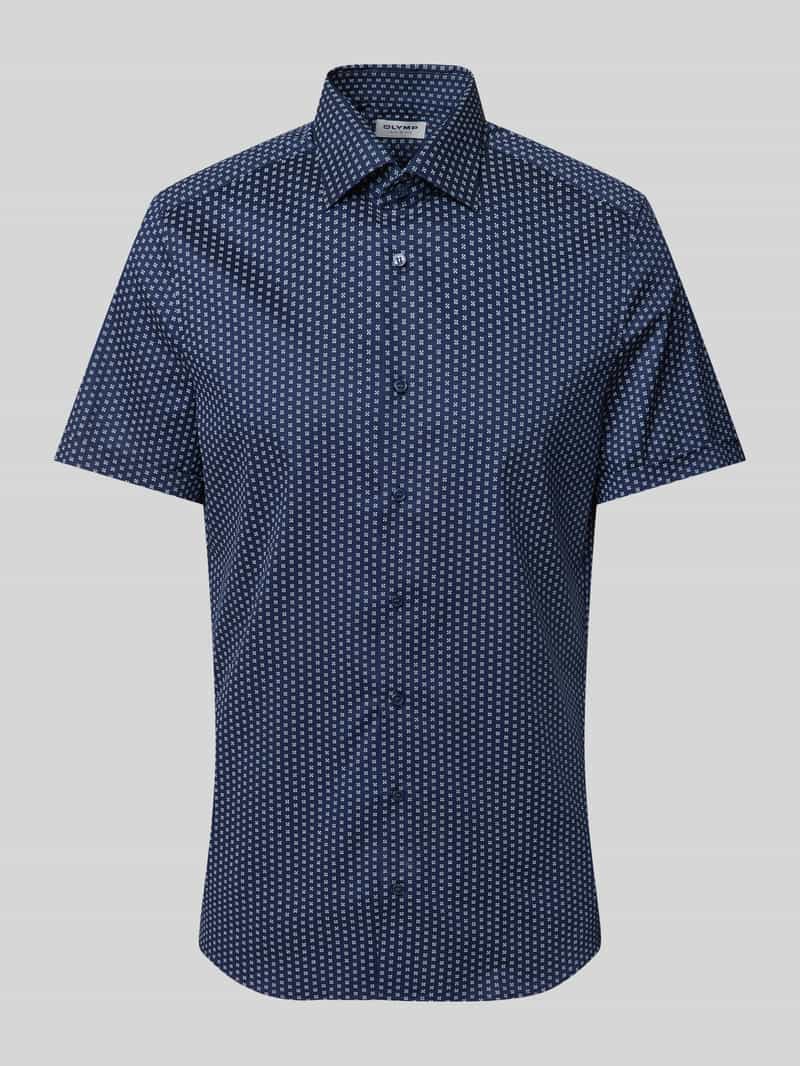 OLYMP Level Five Slim fit zakelijk overhemd met all-over motief