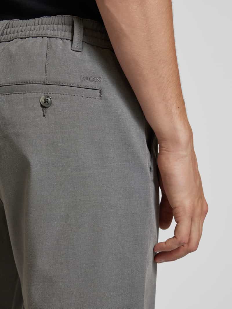 MCNEAL Tapered fit stoffen broek met tunnelkoord