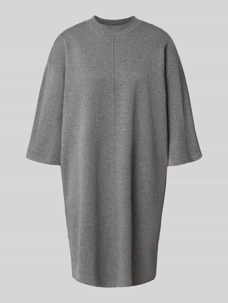 Opus Knielange gebreide jurk met 1 2-mouwen model 'Wanalo'