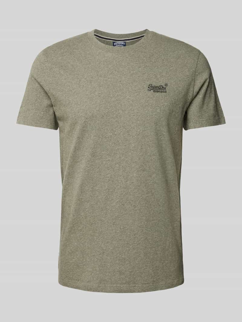 Superdry Regular fit T-shirt van puur katoen