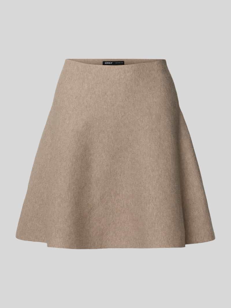 Only Uitlopende minirok in riblook model 'COCO'