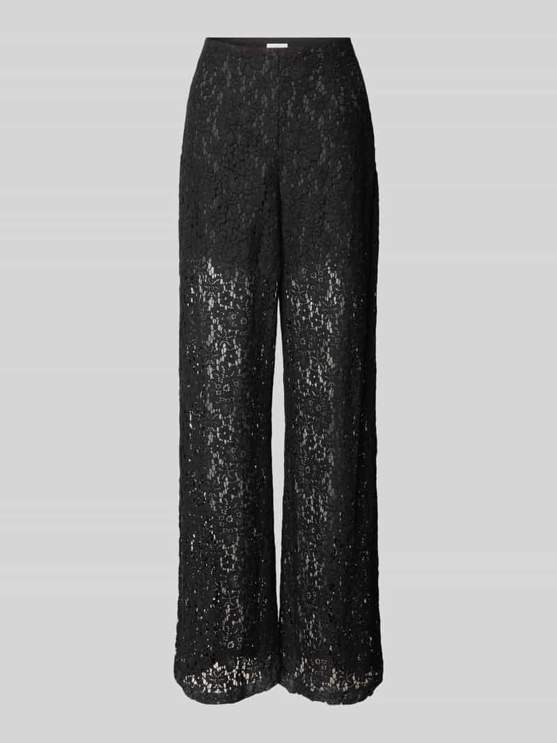 Jake*s Cocktail Loose fit cocktailbroek met broderie anglaise