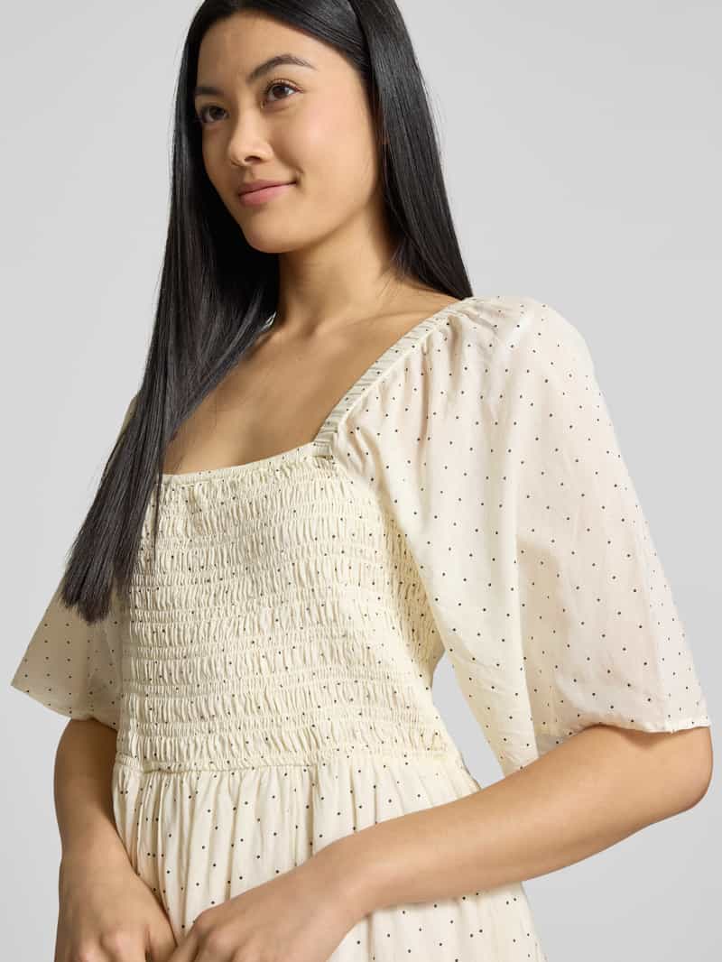 Selected Femme Maxi-jurk met smokdetails model 'DORA'