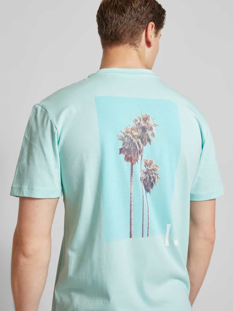 Tom Tailor Denim Relaxed fit T-shirt met labelprint
