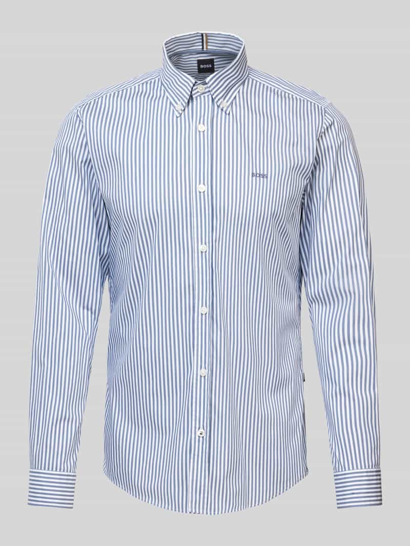 Boss Slim fit zakelijk overhemd met labelstitching model 'Roan'