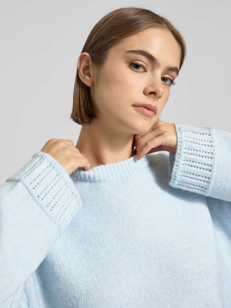 Pieces Oversized gebreide pullover met ronde hals model 'ORLY'