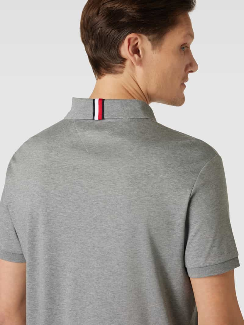 Tommy Hilfiger Regular fit poloshirt met labelstitching