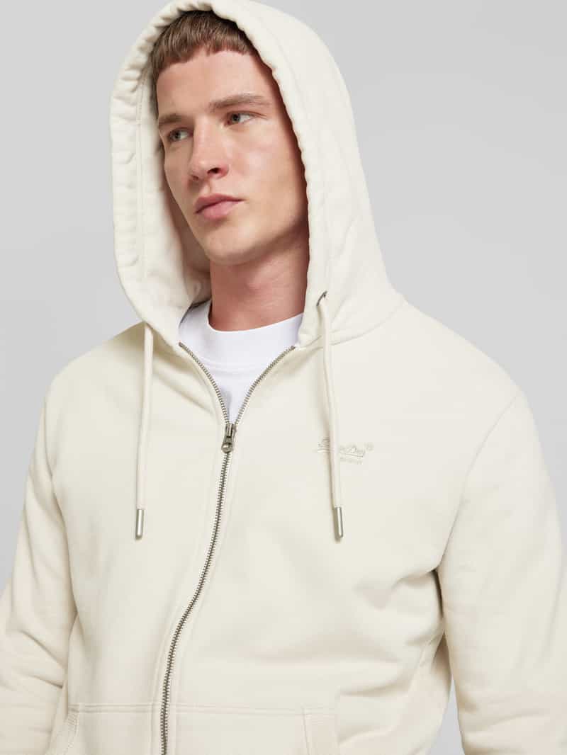 Superdry Sweatjack met labelstitching