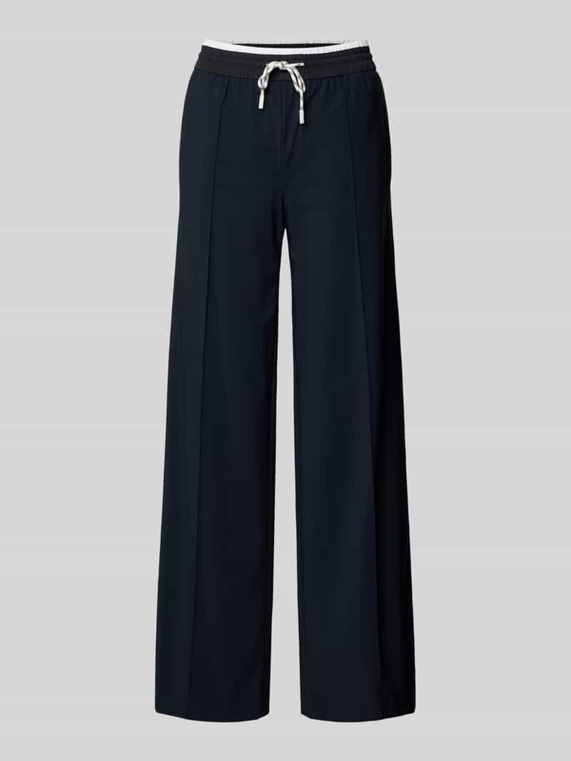 Marc Cain Wide leg pantalon met tunnelkoord