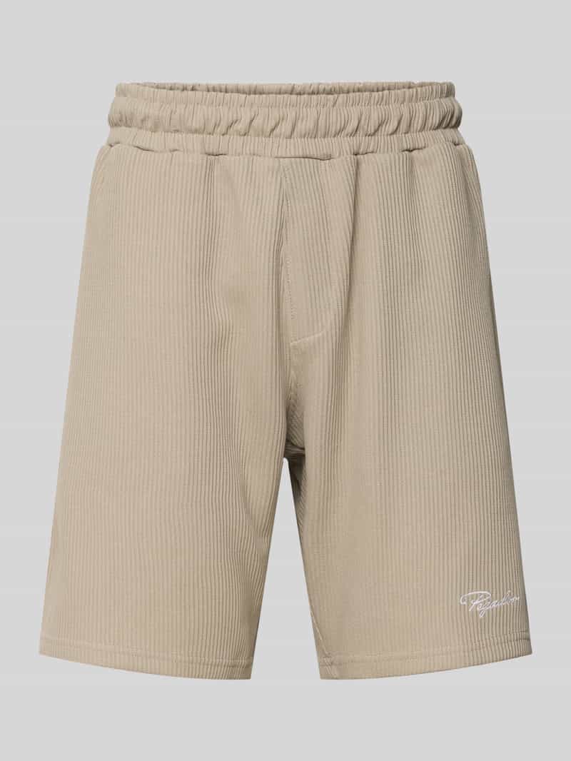 Pegador Sweatshorts met logostitching en steekzakken
