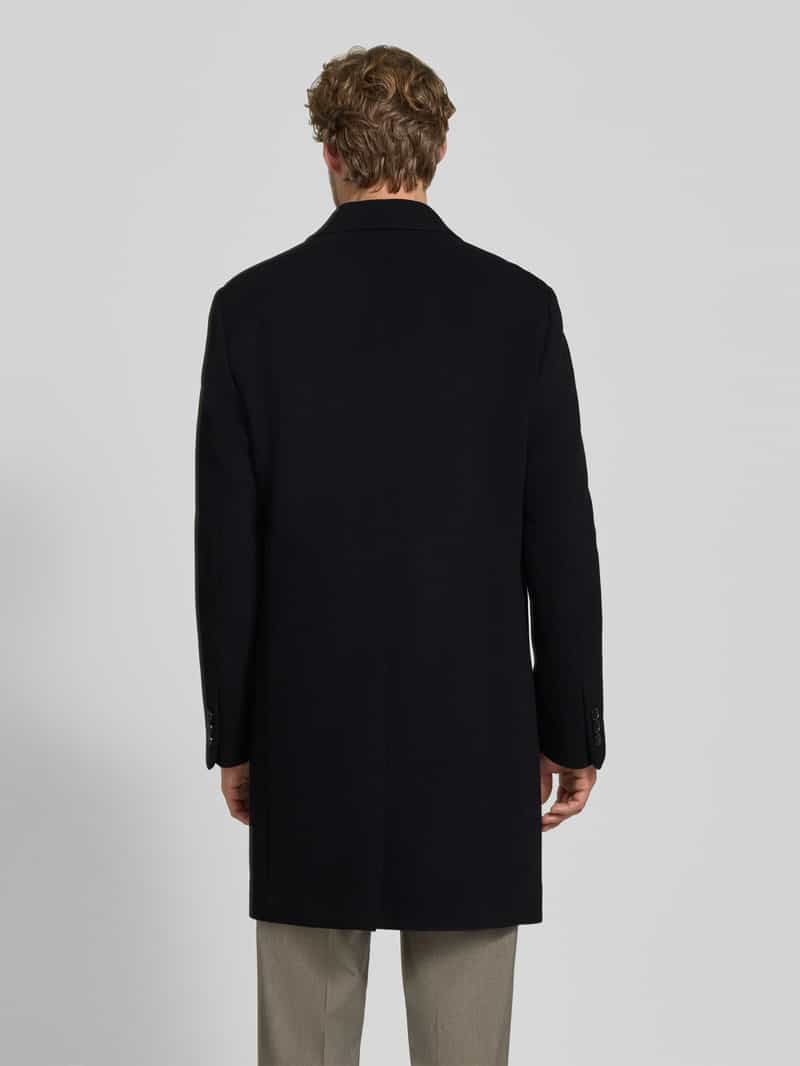 Boss Slim fit functionele lange jas van wolmix model 'HYDE'