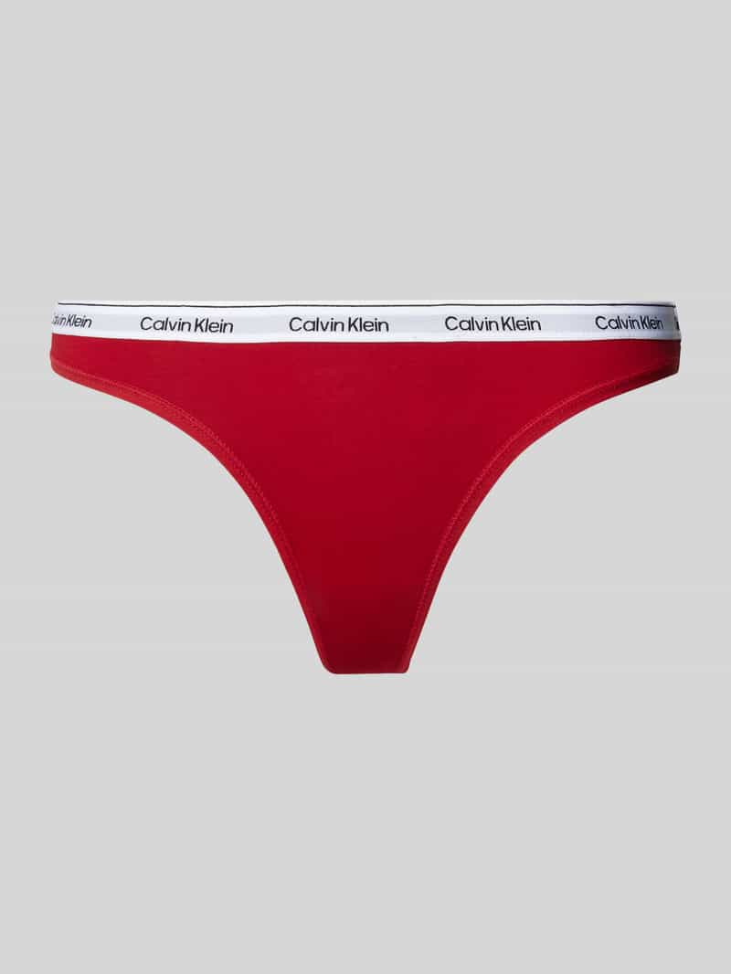 Calvin Klein Underwear String met elastische band met label