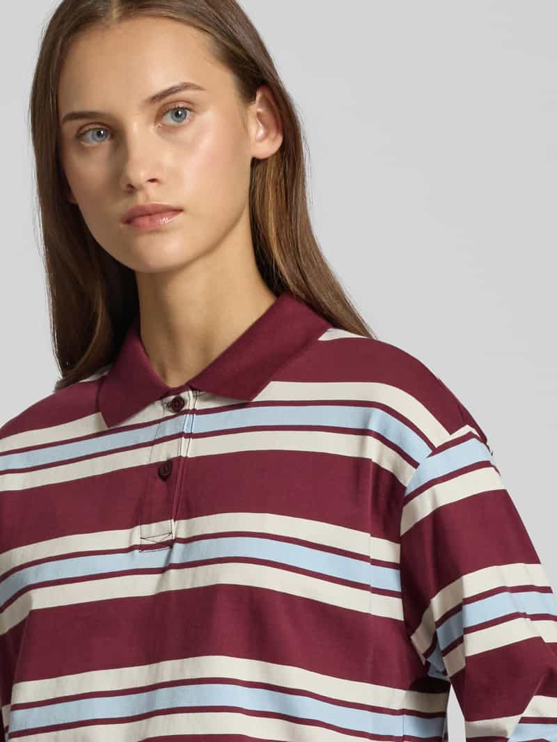 Noisy May Shirt met lange mouwen en korte knoopsluiting model 'AURA'