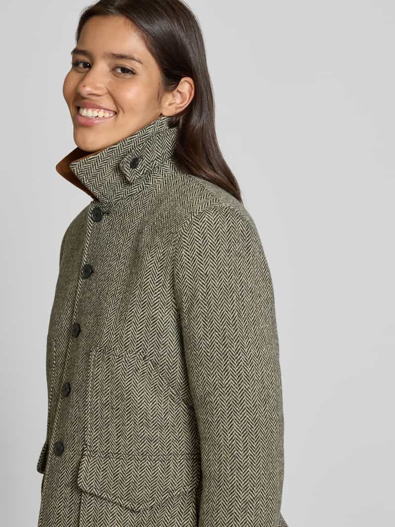 Polo Ralph Lauren Slim fit blazer van wolmix met klepzakken