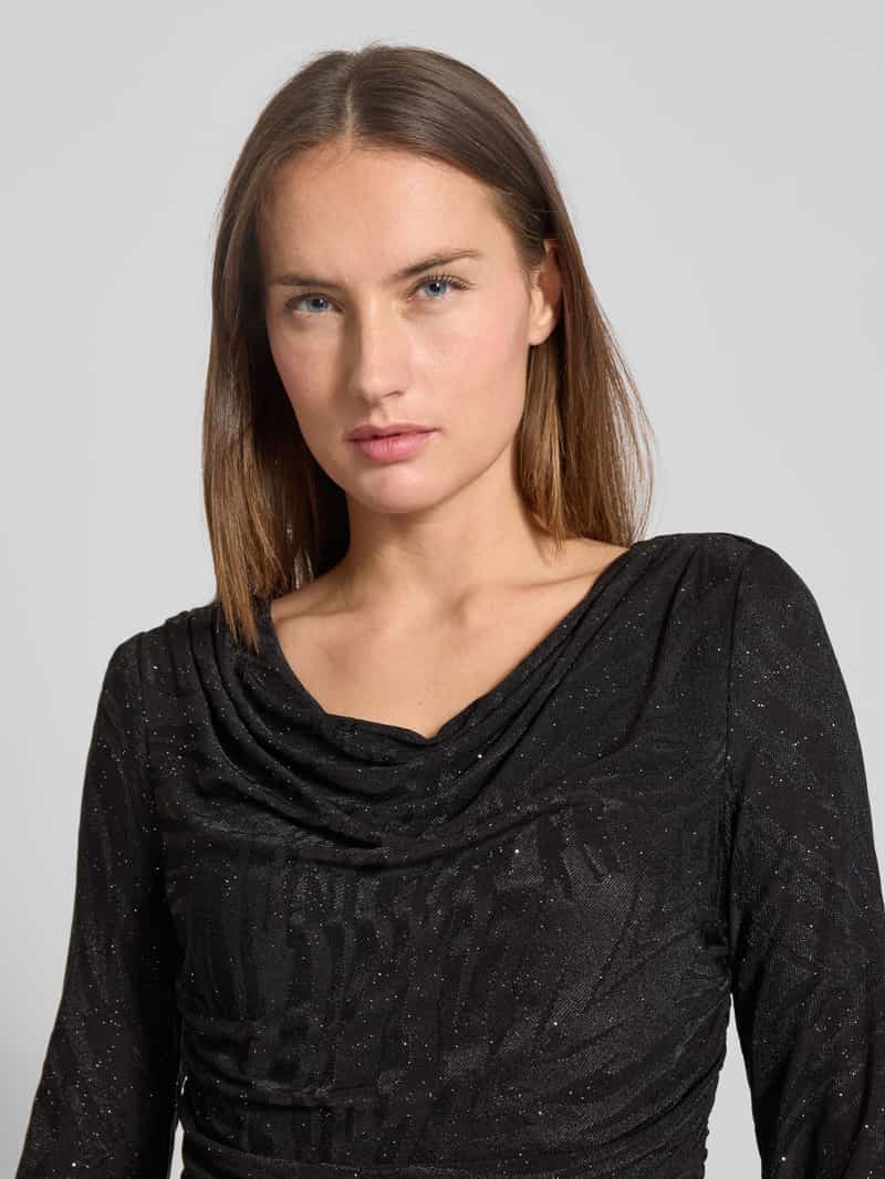 Christian Berg Cocktail Cocktailjurk met ronde hals