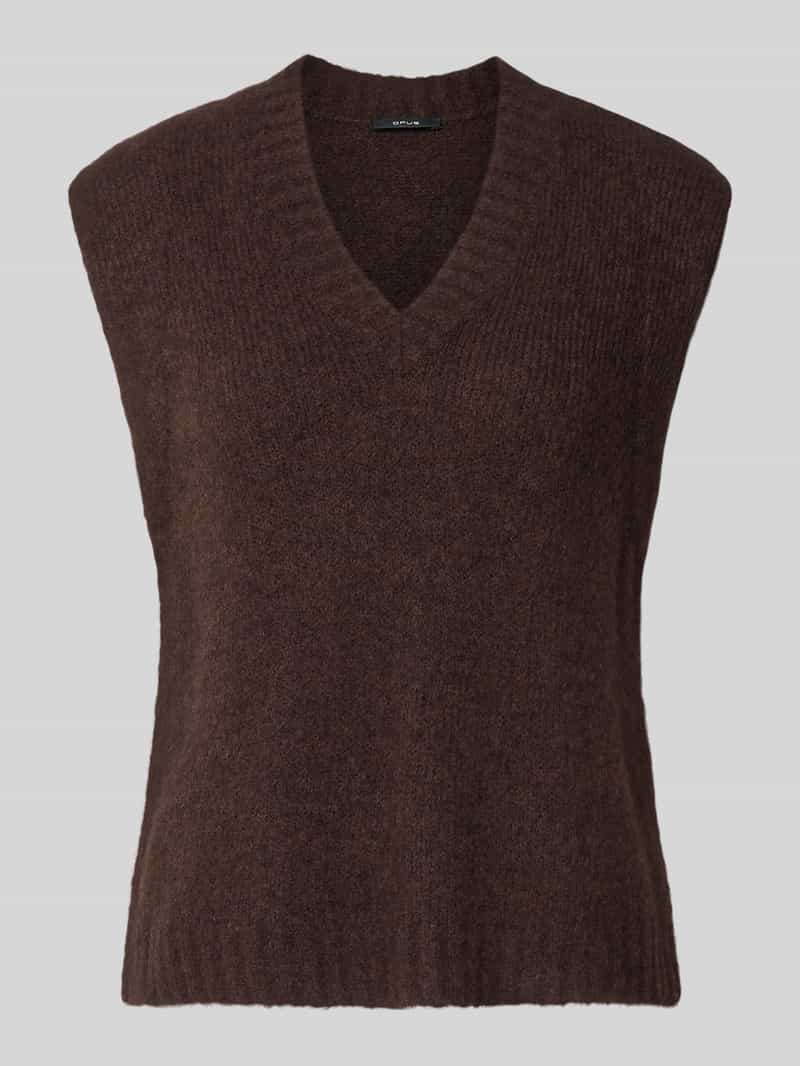 Opus Spencer van mix van wol en mohair met v-hals