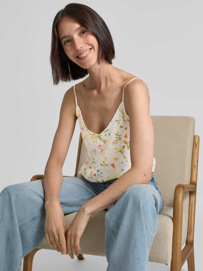 Vero Moda Loose fit top met bandjes van pure viscose model 'EASY JOY'
