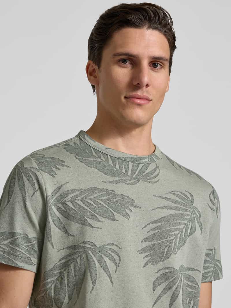 Lerros T-shirt met structuurmotief