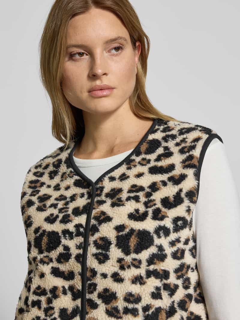 Christian Berg Woman Gilet met drukknoopsluiting