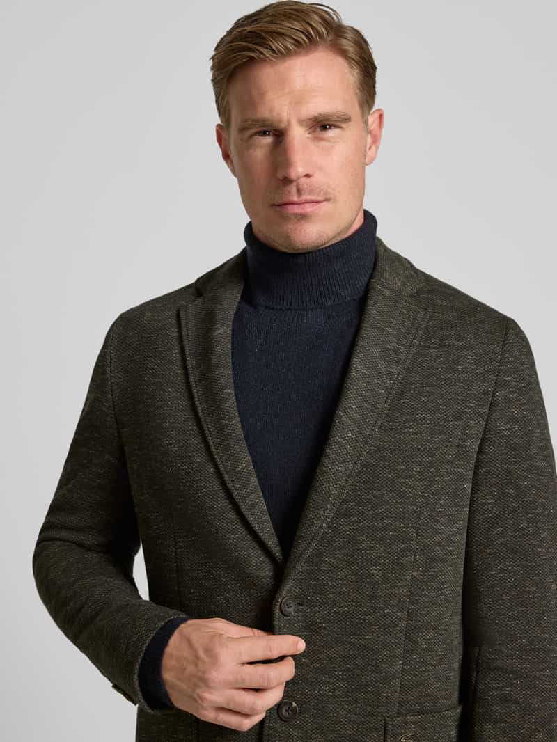 camel active Regular fit 2-knoops colbert met reverskraag