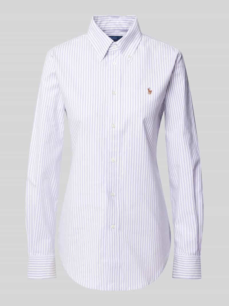 Polo Ralph Lauren Slim fit overhemdblouse met logostitching