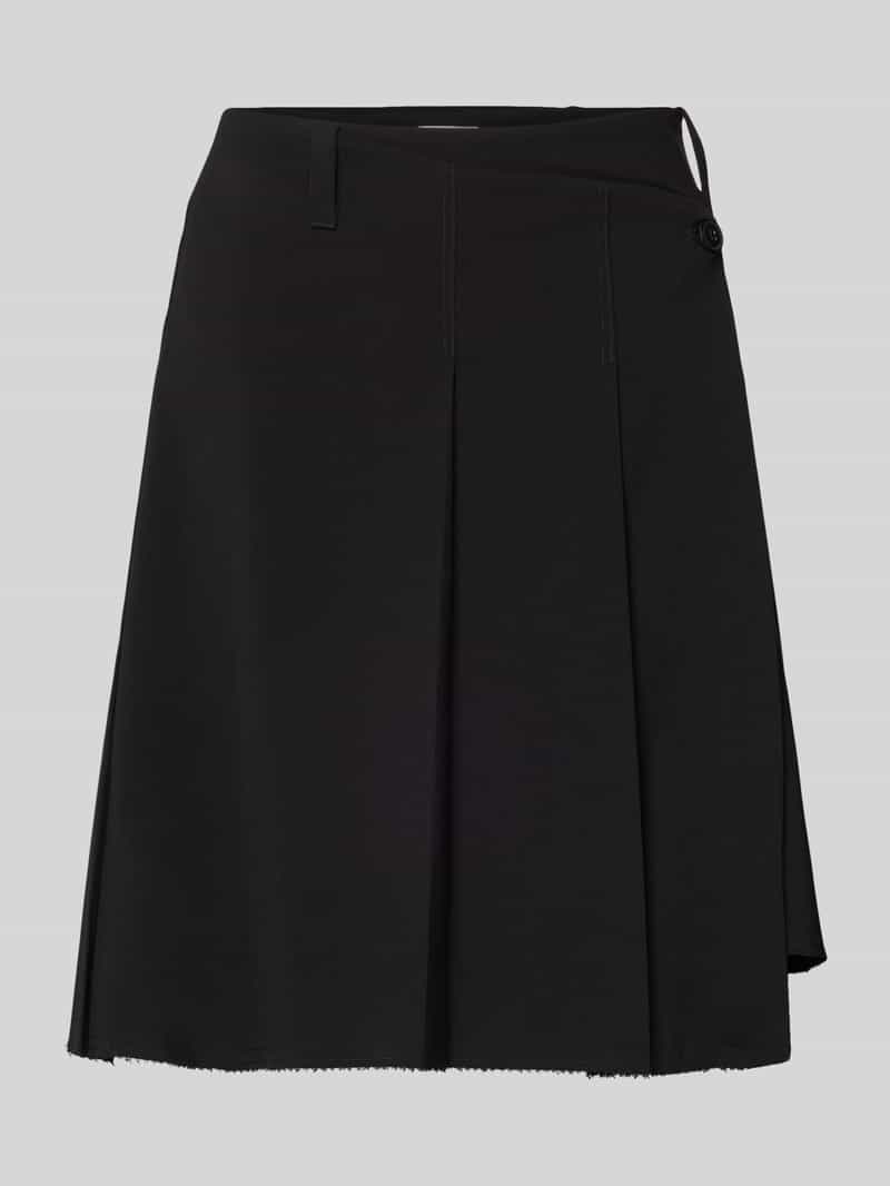 Weekday Knielange rok met plooien