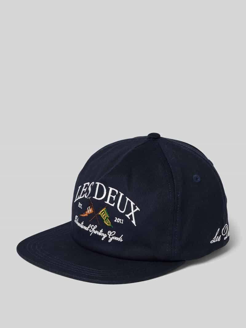 Les Deux Baseballpet met labelstitching