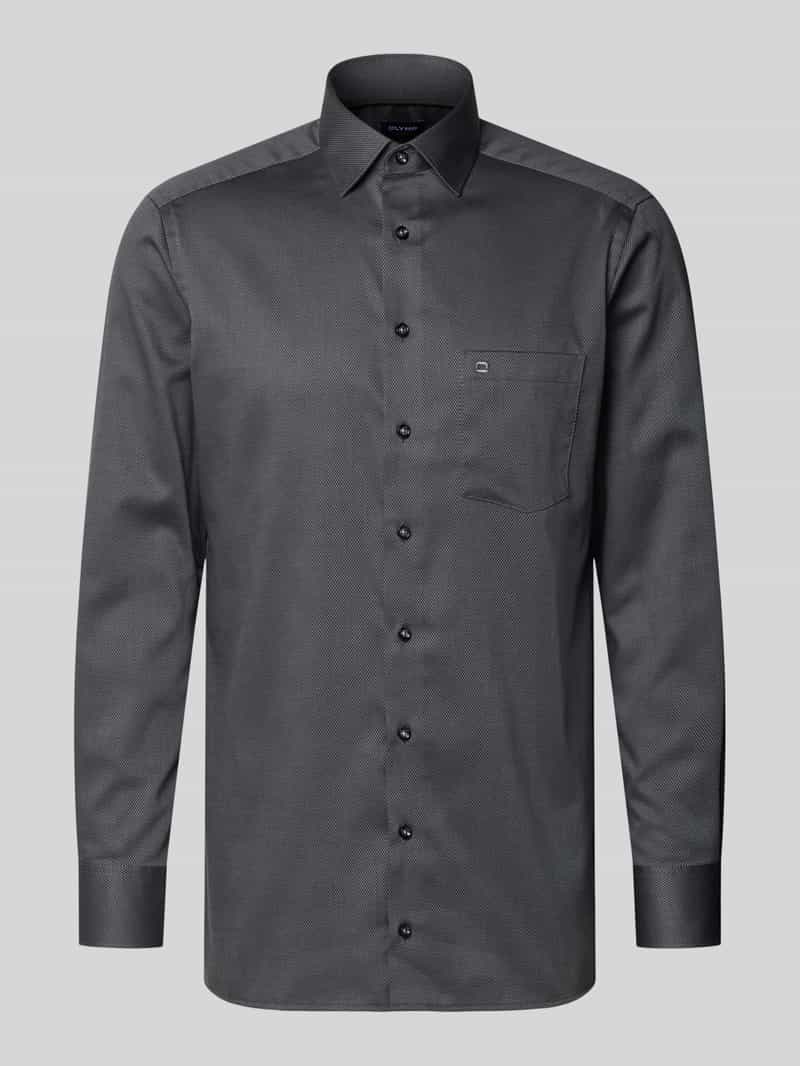 Olymp Modern fit zakelijk overhemd met kentkraag model 'NEW KENT'