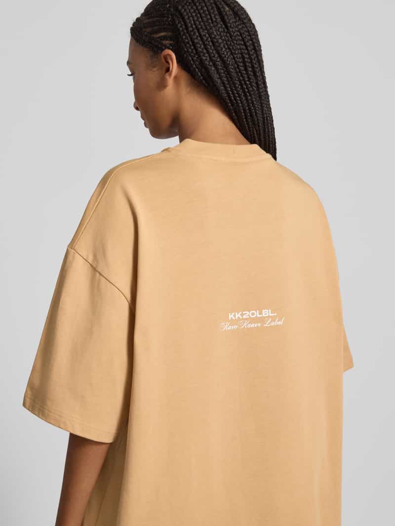 Karo Kauer Oversized T-shirt met labelprint