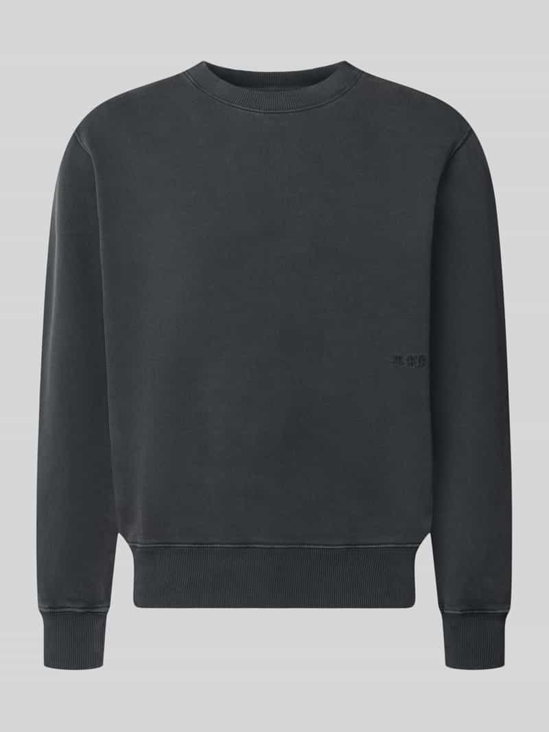 Edwin Sweatshirt van puur katoen met borduursel model 'Axiom'