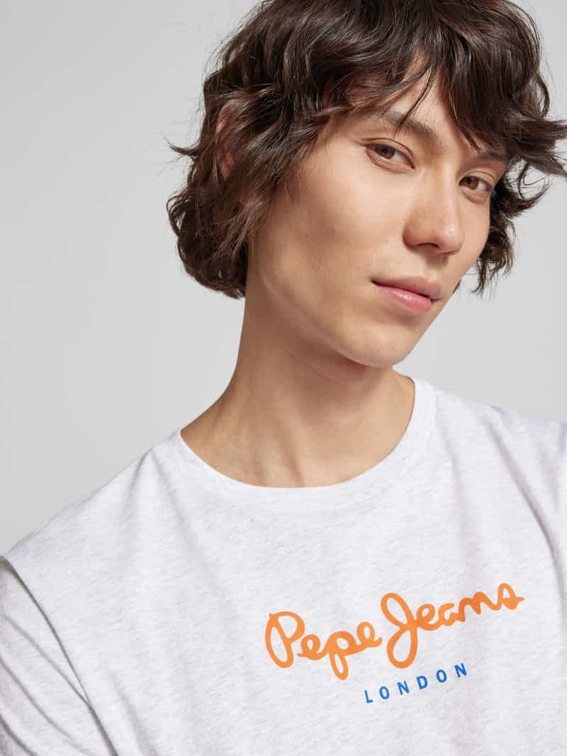 Pepe Jeans T-shirt met labelprint model 'EGGO'