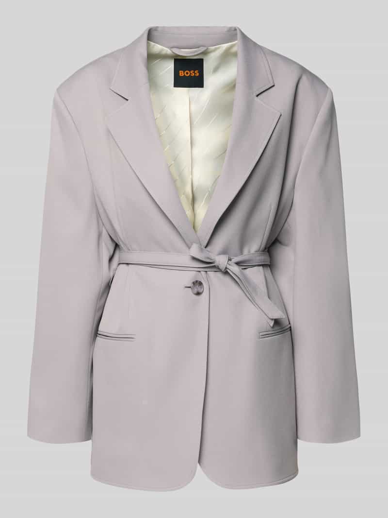 Slim fit longblazer met viscose Model 'JALARA'